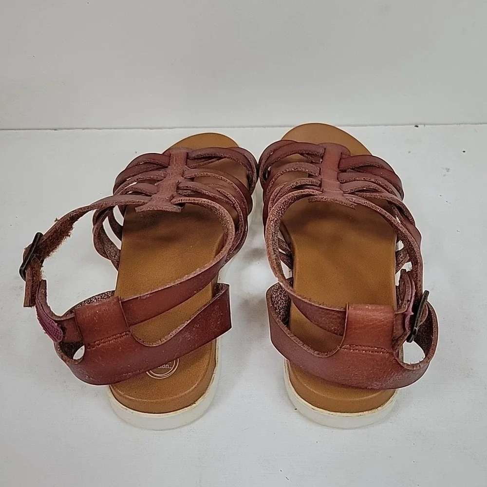 Wonder Nation Girls Brown Strappy Sandals Sz 11 Gladiator Style Trendy‎ Preppy